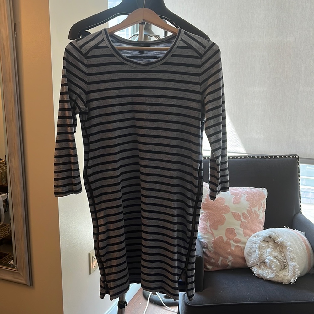 J. Crew Navy Stripped Dress